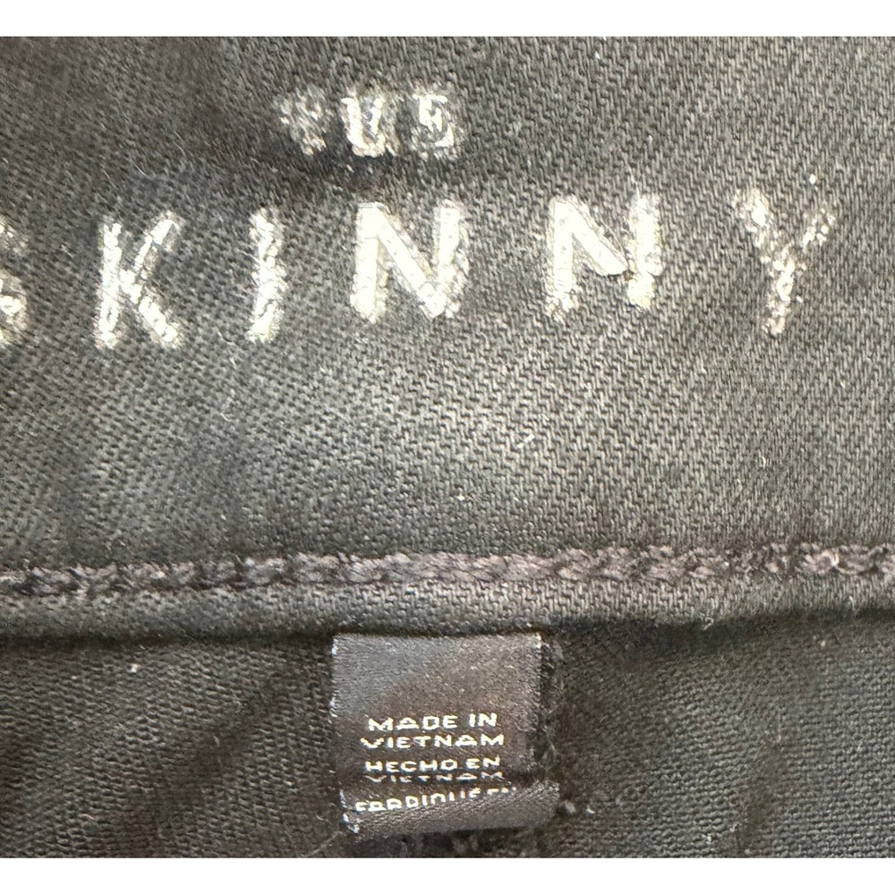 White House Black Market The Skinny Black Utility Zipper Pocket Pants Size 2 - Picture 5 of 7